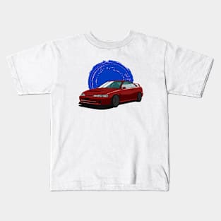 Red Honda Integra dc2 Kids T-Shirt